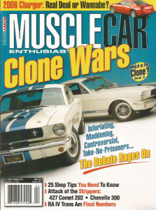 MUSCLECAR ENTHUSIAST 2005 APR - R-A IV TA, 427 COMET 202, BOSS 302, L79